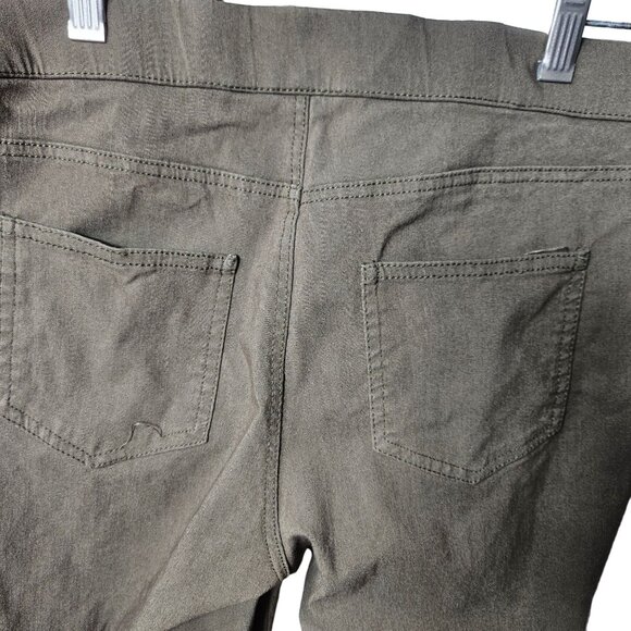 Zac & Rachel Womens Olive Green Stretch Pants Size 10 - Picture 5 of 5